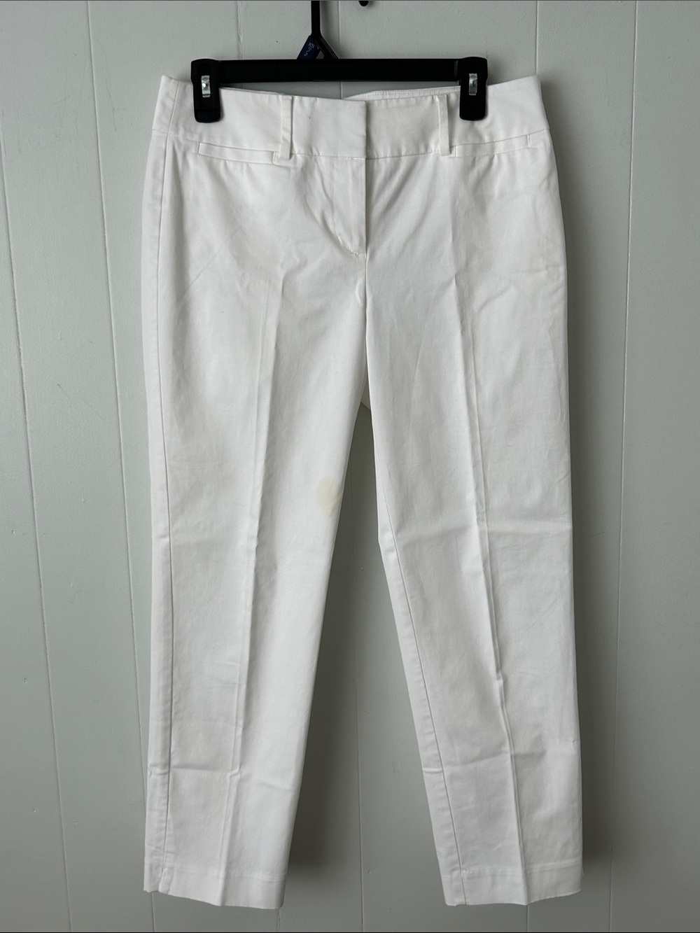 Ann Taylor Factory White Ankle-Length Cropped Jeans Size 4